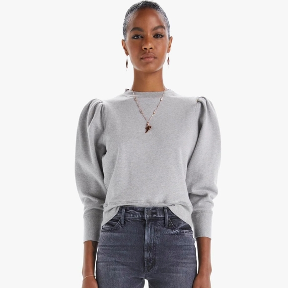 Curve Ball Heather Grey Sweater 